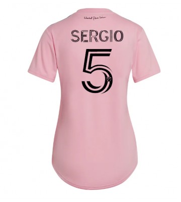 Inter Miami Sergio Busquets #5 Koszulka Podstawowych Kobiety 2023-24 Krótki Rękaw